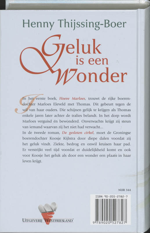 Geluk Is Een Wonder achterkant