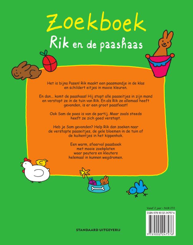 Rik en de paashaas / Zoekboeken Rik achterkant