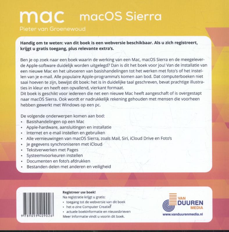 macOS Sierra achterkant