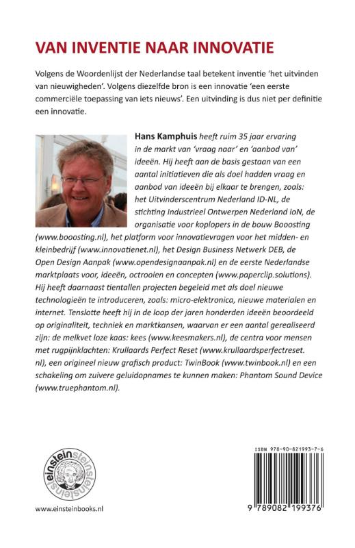 Van inventie naar innovatie achterkant