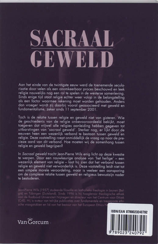 Sacraal geweld achterkant