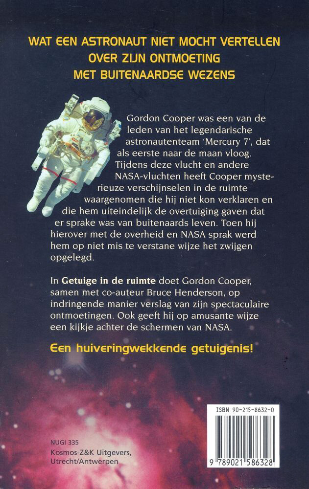 Getuige in de ruimte achterkant