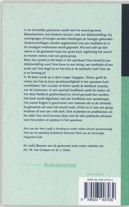 Het woord krijgen / Bouwen aan de gemeente achterkant