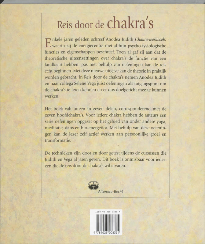Reis Door De Chakras Een Oefenboek achterkant