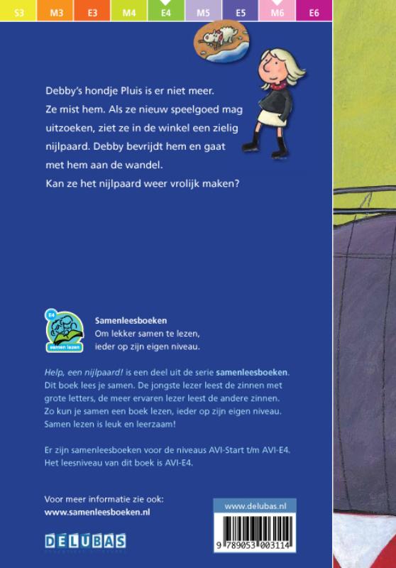 Help, een nijlpaard / Samenleesboeken achterkant