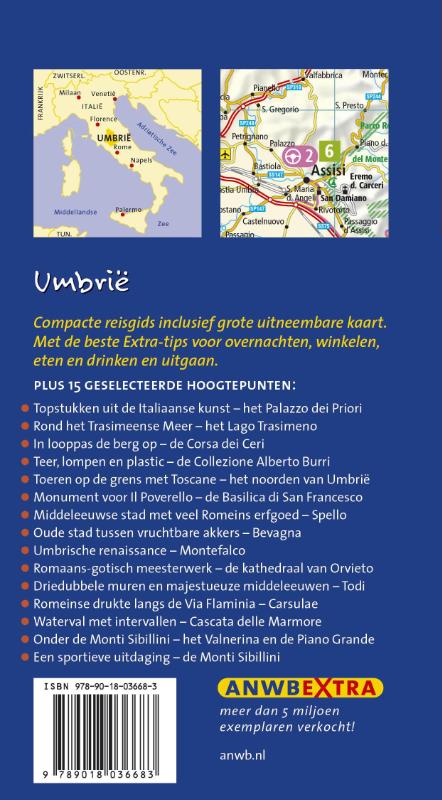 Umbrië / ANWB Extra achterkant