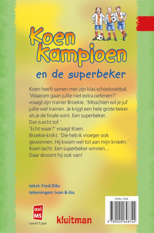 Koen Kampioen en de superbeker / Koen Kampioen achterkant