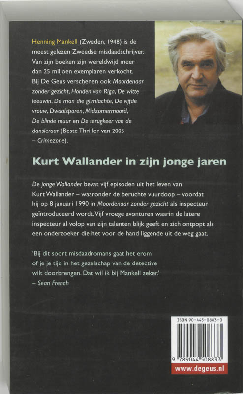 De jonge Wallander / Inspecteur Wallander-reeks achterkant