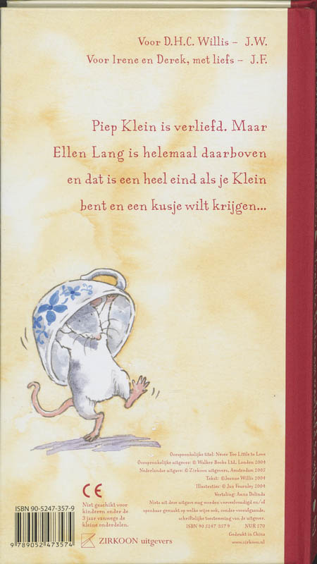 Nooit te klein om verliefd te zijn achterkant