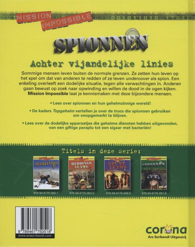 Spionnen / Mission Impossible achterkant