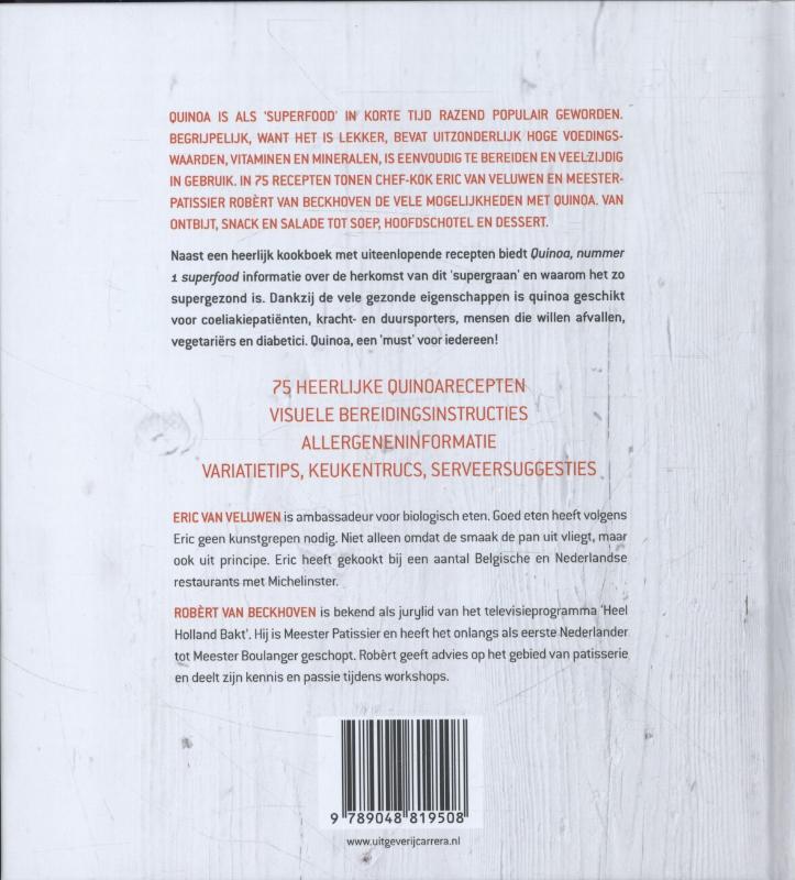 Quinoa / Carrera culinair Quinoa / Carrera culinair achterkant