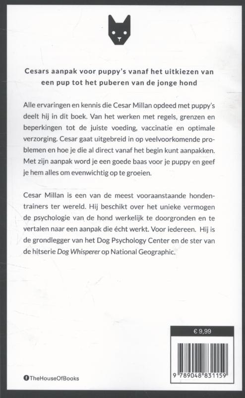 Cesar's aanpak voor puppy's achterkant