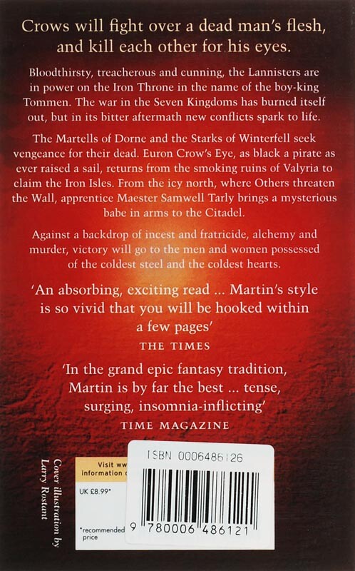 A feast for crows / Game of thrones / 5 achterkant