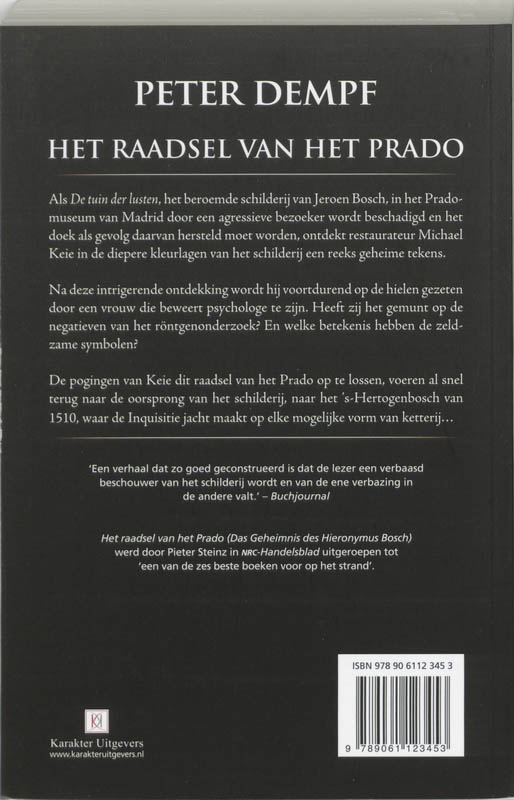 Het raadsel van het Prado achterkant