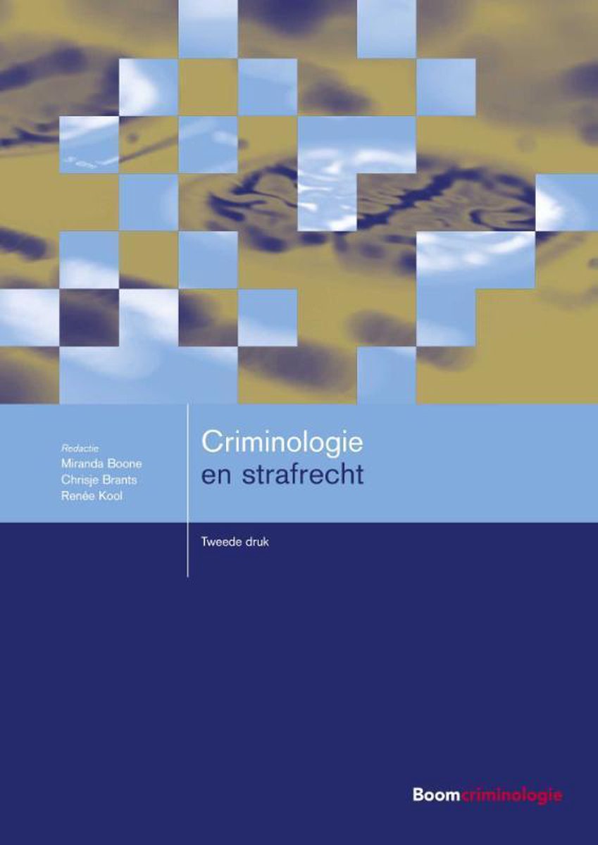 Boom studieboeken criminologie  -   Criminologie en strafrecht