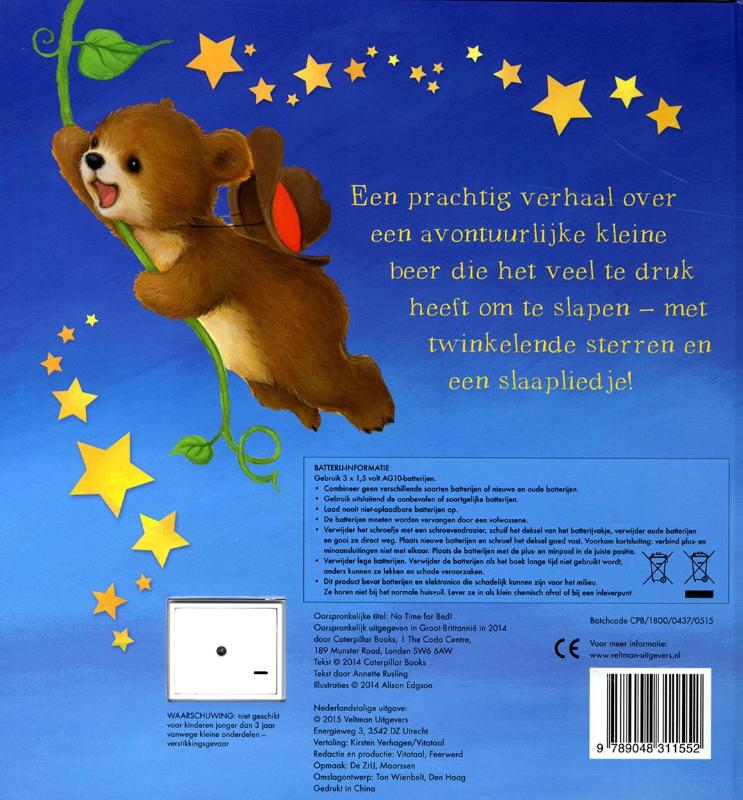 Geen tijd om te slapen! achterkant