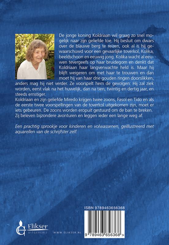 De blauwe berg achterkant