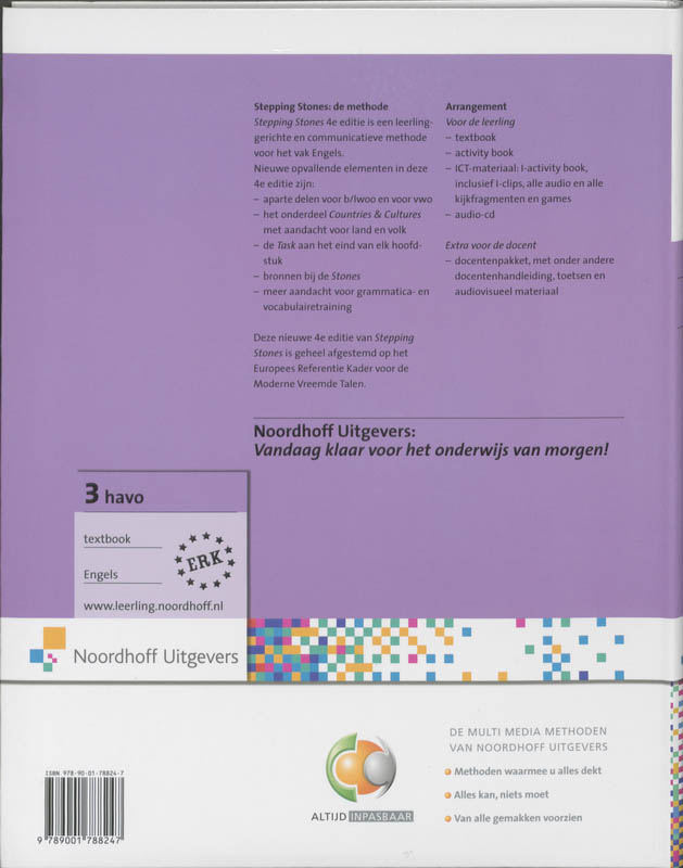 Stepping Stones Havo 3 Textbook Stepping Stones  Havo 3 Textbook achterkant