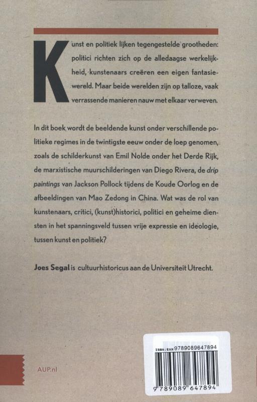 Kunst en politiek Kunst en politiek achterkant