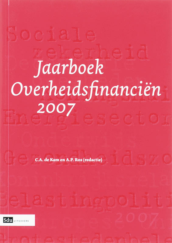 JAARBOEK OVERHEIDSFINANCIEN 2007
