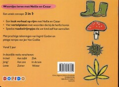 Herfst / Woordjes leren met Nellie & Cezar achterkant