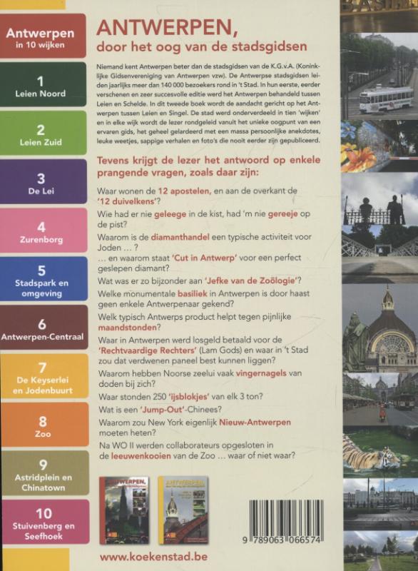 Antwerpen, door het oog van de stadsgidsen 2 Tussen Leien en Singel achterkant