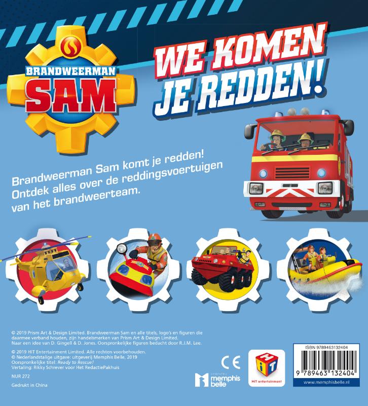 We Komen je Redden! / Brandweerman Sam achterkant