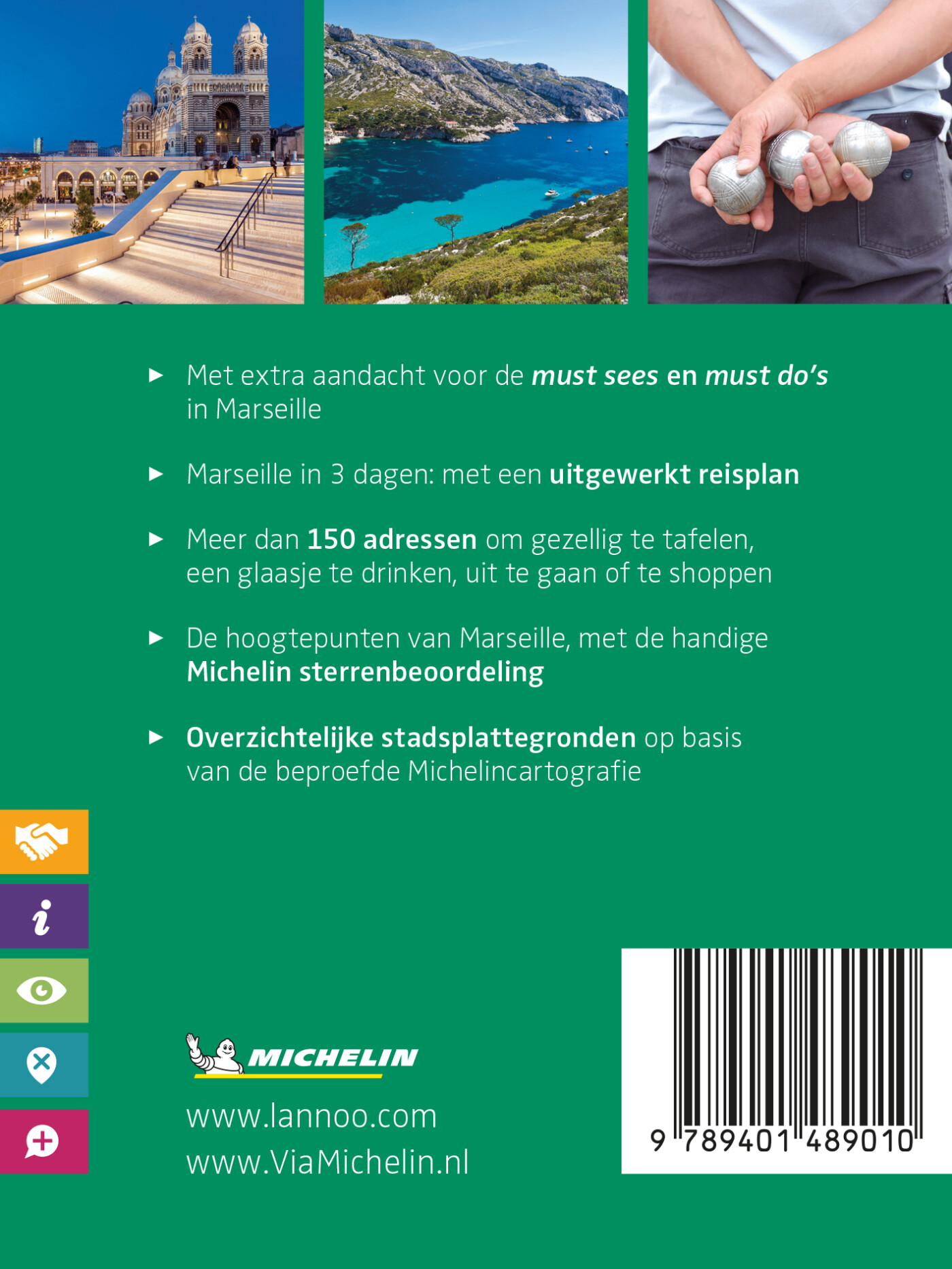 Marseille / Groene gidsen Michelin weekend achterkant