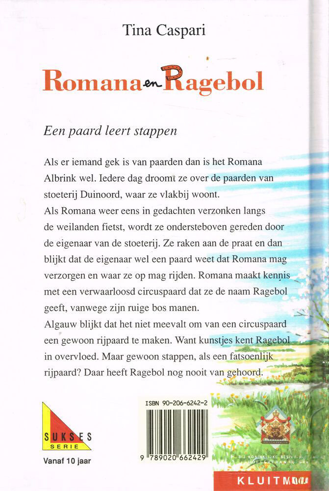 Een paard leert stappen / Romana en Ragebol achterkant