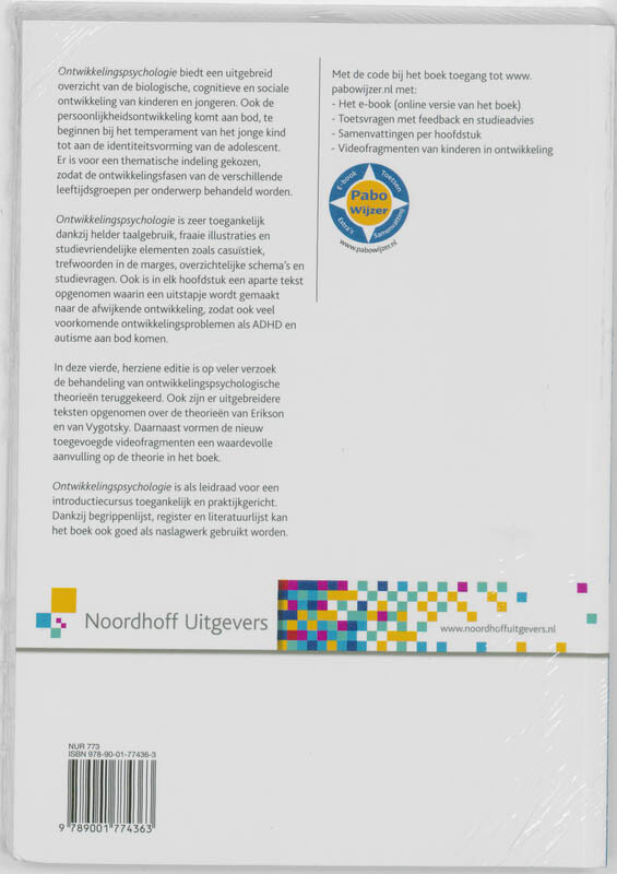 Ontwikkelingspsychologie achterkant