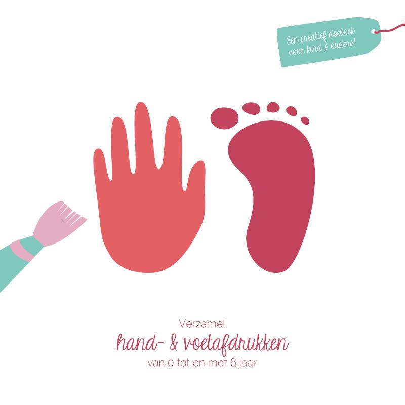 Verzamel hand en voetafdrukken