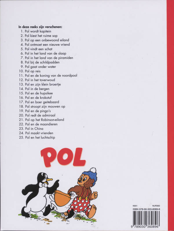 Pol en het luchtschip / Pol achterkant