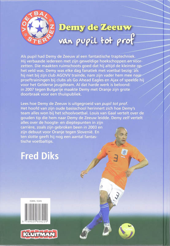 Voetbalsterren. Demy de Zeeuw achterkant