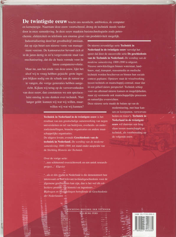 Transport en communicatie / Techniek in Nederland in de twintigste eeuw / 5 Transport en communicatie / Techniek in Nederland in de twintigste eeuw / 5 achterkant