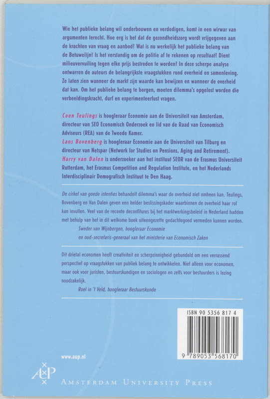 De cirkel van goede intenties De cirkel van goede intenties achterkant