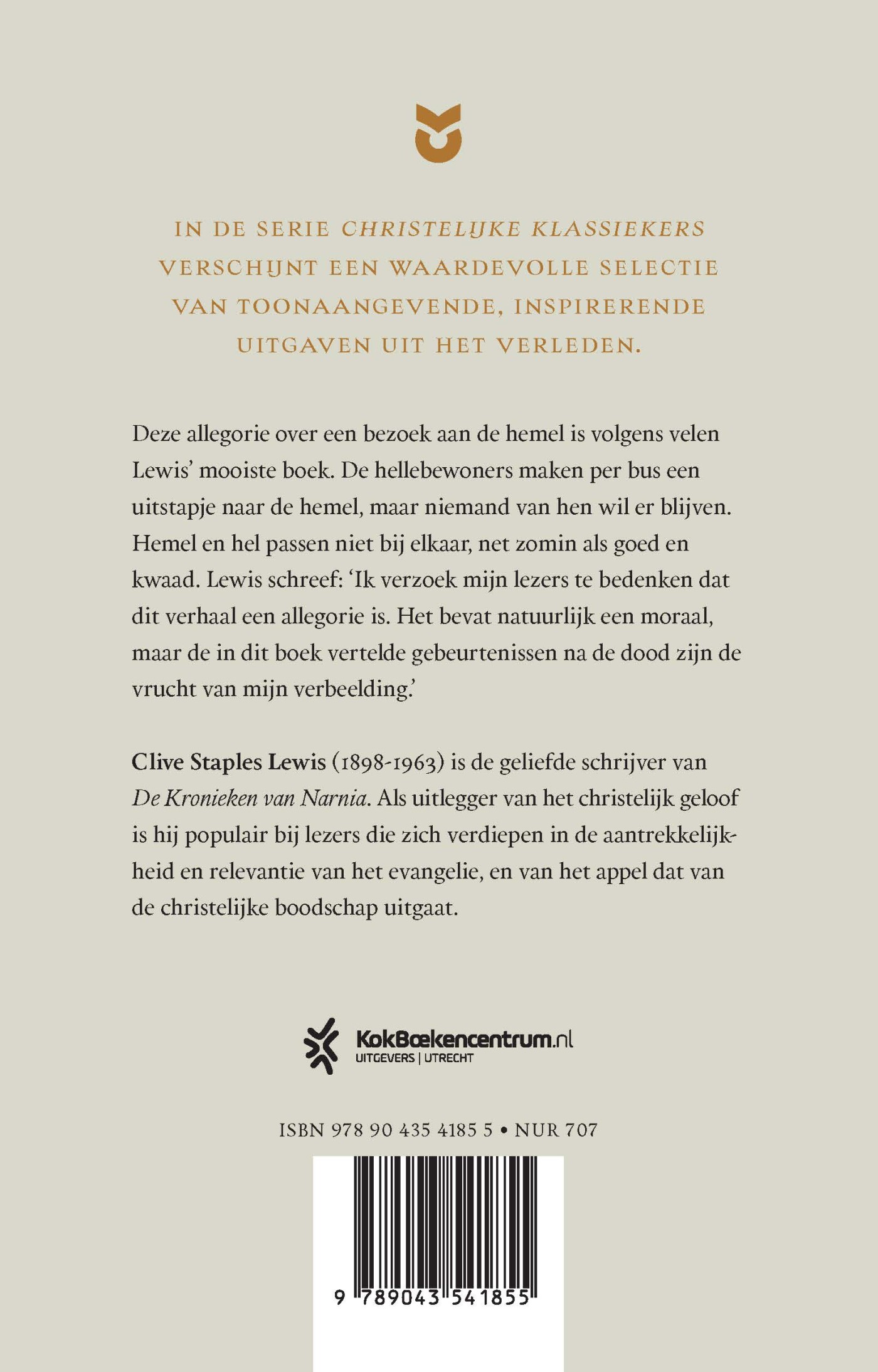 De grote scheiding / Christelijke Klassiekers achterkant