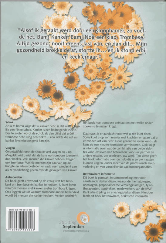 Zorgboek Trombose en kanker achterkant