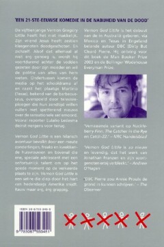 Vernon God Little achterkant