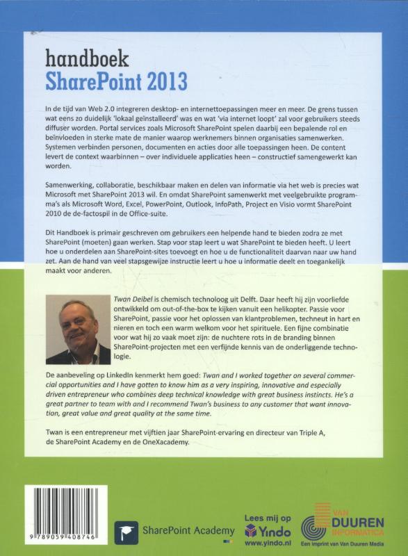 Handboek SharePoint 2013 achterkant