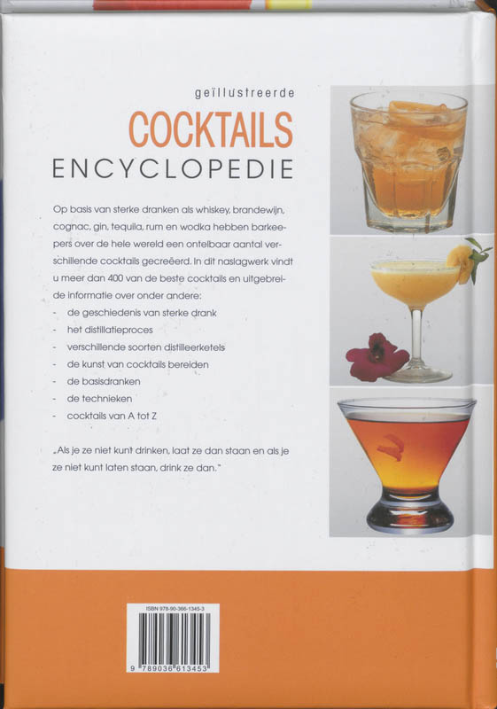 Geillustreerde Cocktail Encyclopedie achterkant