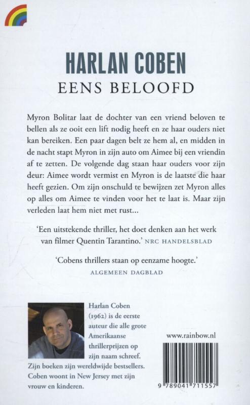 Eens beloofd / Myron Bolitar achterkant