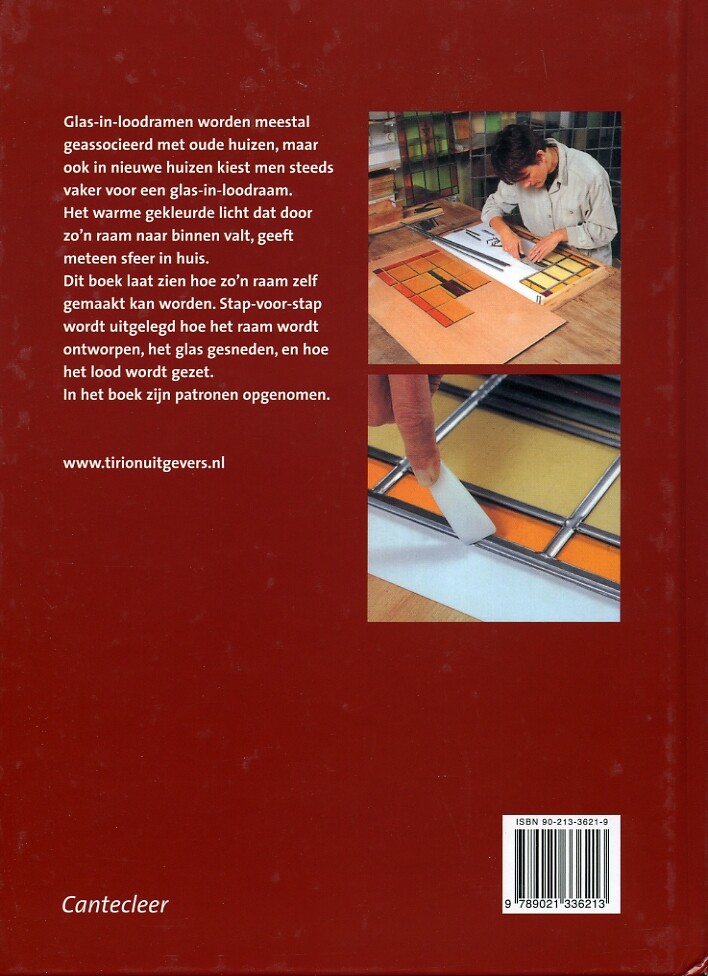 Glas-in-loodramen maken achterkant