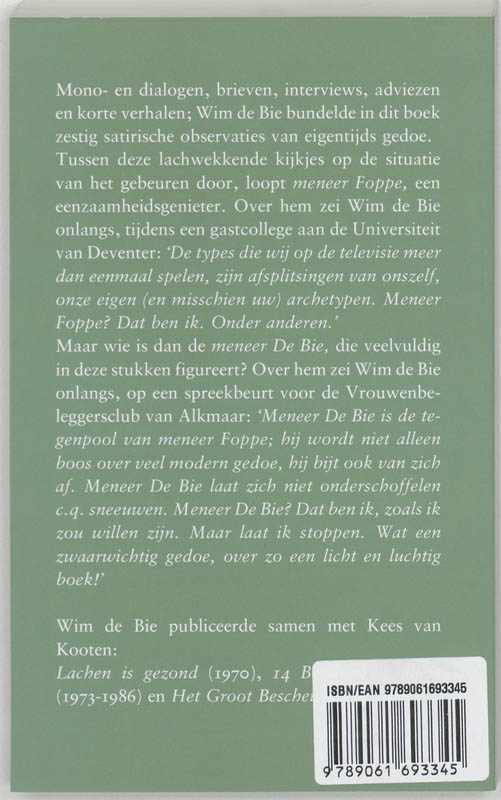 Meneer Foppe en het gedoe Meneer Foppe en het gedoe achterkant