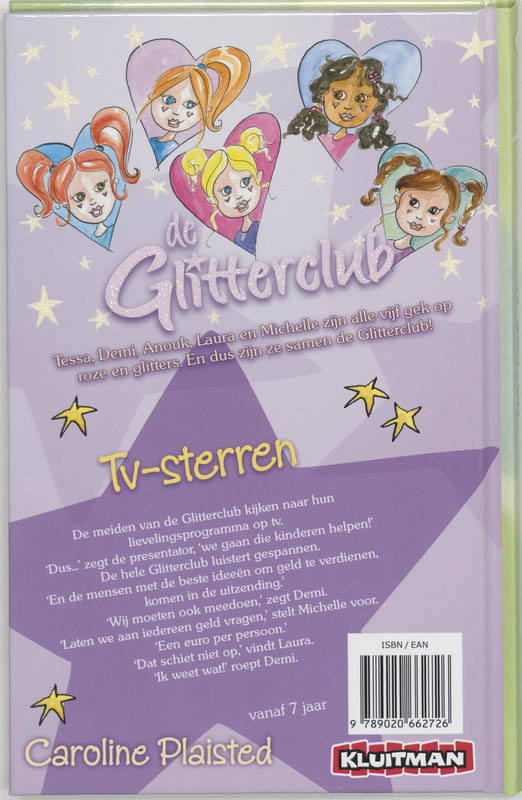 Tv-sterren / De Glitterclub achterkant