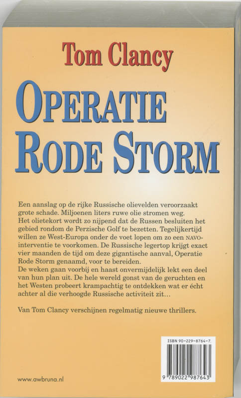 Operatie Rode Storm achterkant