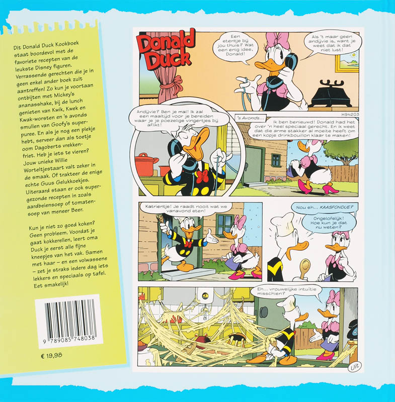 Donald Duck Kookboek achterkant