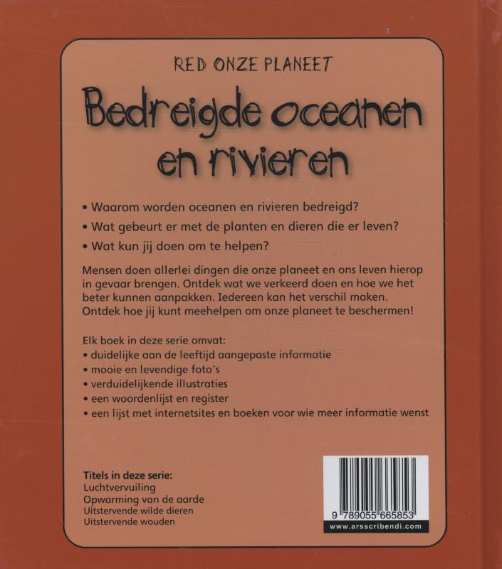 Red onze planeet  -   Bedreigde oceanen en rivieren achterkant