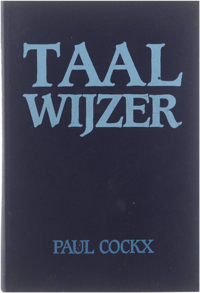 Taalwijzer - Paul Cockx