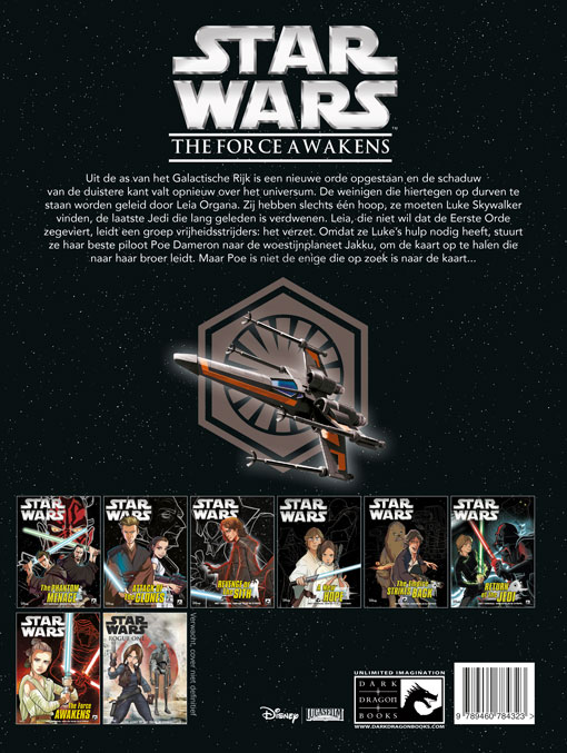 The Force Awakens / Star Wars achterkant