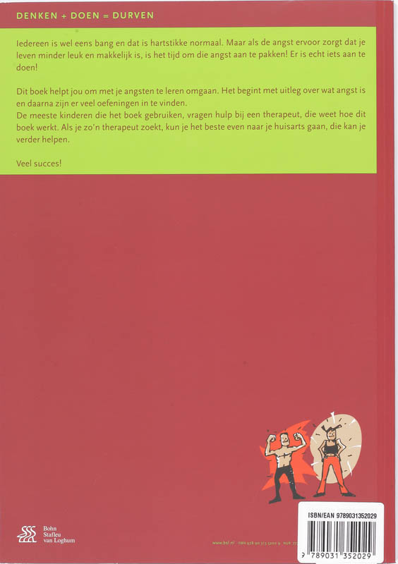 Denken + Doen = Durven / werkboek voor kinderen / Kind en adolescent praktijkreeks achterkant